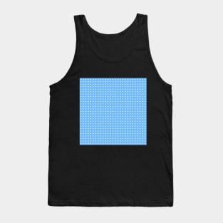 Light Azure Polka Dots Tank Top